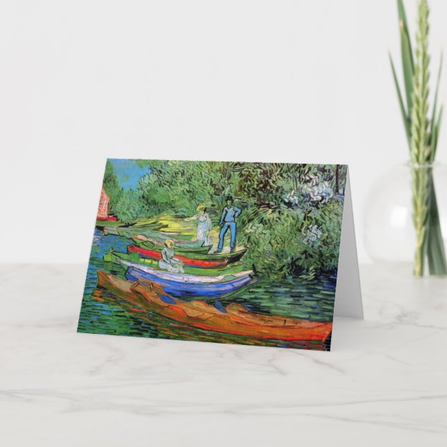 Auvers bank Van Gogh Fine Art Kort (Framsida)
