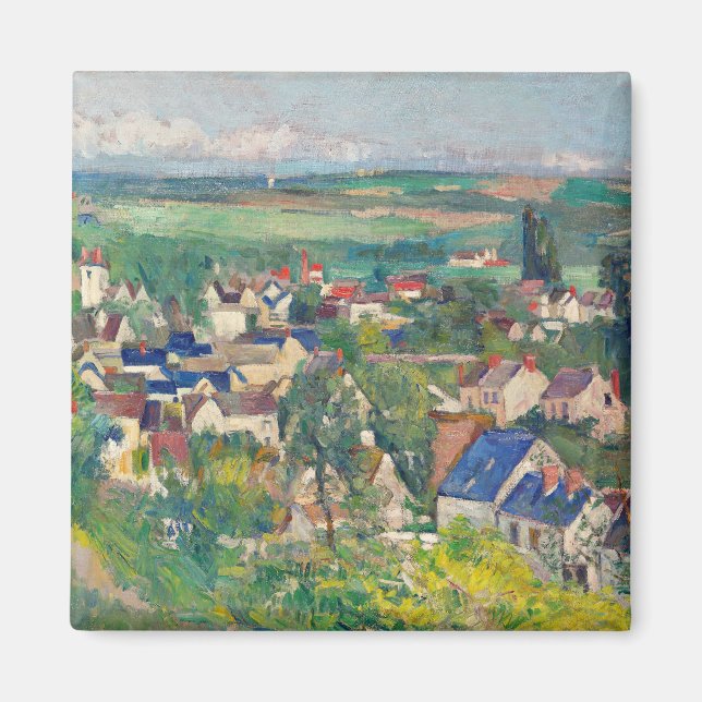 Auvers, Panoramic View by Paul Cézanne Magnet (Framsidan)