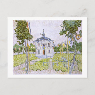 Auvers Town Hall 14 juli 1890, Vincent van Gogh Vykort