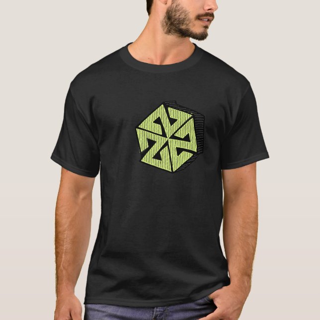 AV7 Blockprint av Tyrel Thornton T-shirt (Framsida)