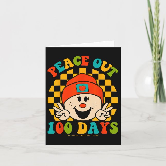 Av 100 dagars skollärare i Student Ögon Lycklig Kort (Framsida)