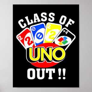 av 2024 års Uno Out Senior 2024 Studenten Teacher Poster