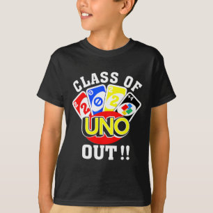 av 2024 års Uno Out Senior 2024 Studenten Teacher T Shirt
