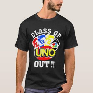 av 2024 års Uno Out Senior 2024 Studenten Teacher T Shirt