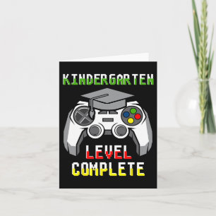 av 2024 Kindergarten Level Kids Video Game Graduat Kort