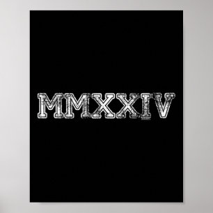 av 2024 Mmxxiv Studenten Spirit Vintage Senior 20 Poster