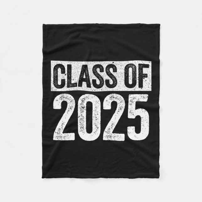 av 2025 Senior 2025 Studenten Shirt Fleecefilt (Framsidan)