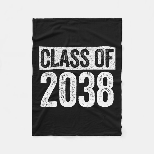 av 2038 Senior 2038 Studenten Shirt Fleecefilt (Framsidan)