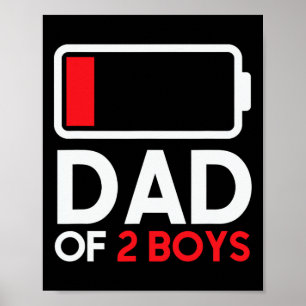 Av 2 Boks låg batterilivsljusstyrka Fars dag För m Poster