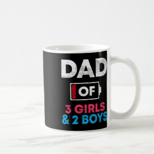 Av 3 flickor och 2 pojkar Batteri låg pappa Far39s Kaffemugg