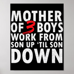 Av 3 pojkar arbetar från son upp till son ner mödr poster