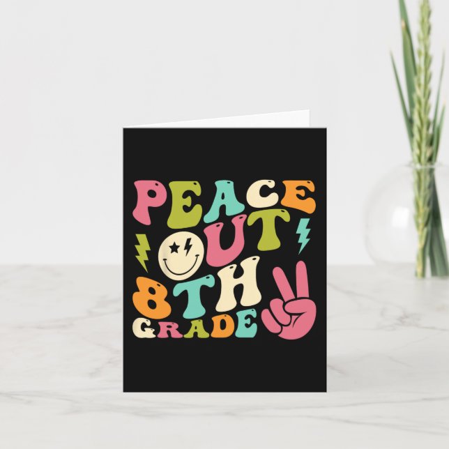 Av 8:e Klass Groovy Studenten förra skoldagen Kort (Framsida)