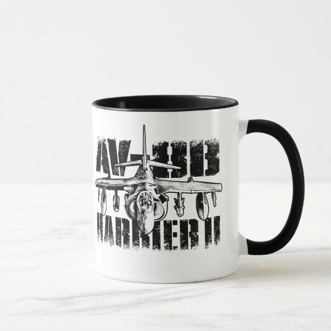 AV-8B Harrier II 11 oz Ringer Mugg (Höger)