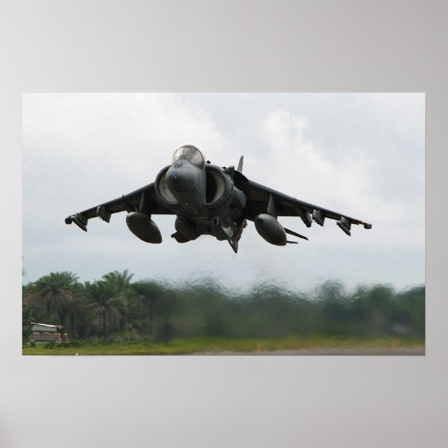 AV-8B Harrier II-flygplan Poster (Framsidan)