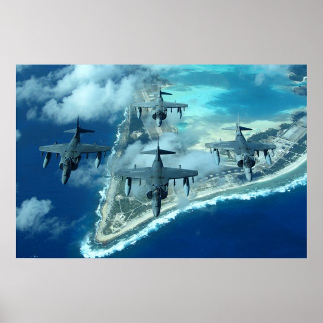 AV-8B Harrier II-flygplan Poster (Framsidan)