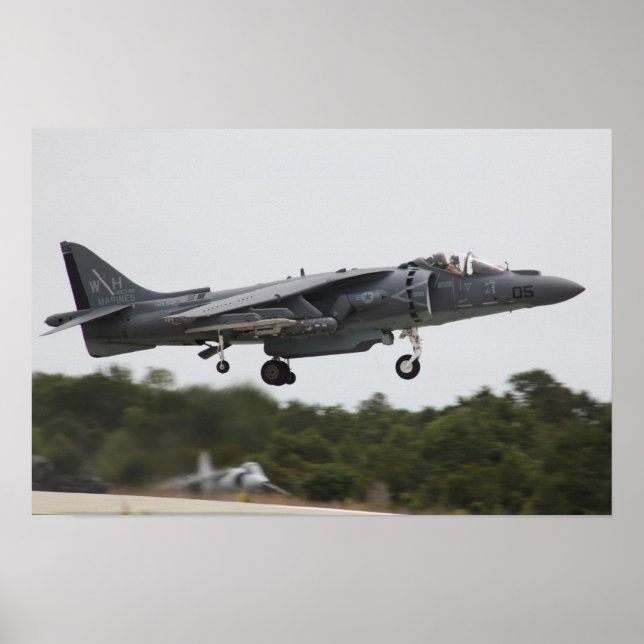 AV-8B Harrier II-flygplan Poster (Framsidan)