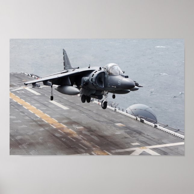 AV-8B Harrier II-flygplan Poster (Framsidan)