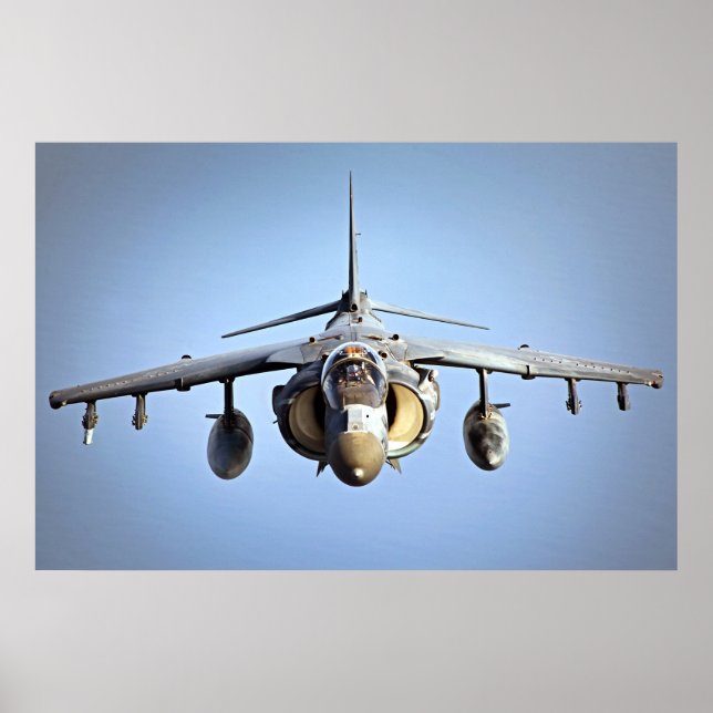 AV-8B Harrier II-flygplan Poster (Framsidan)