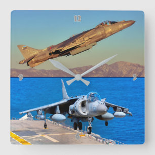 AV-8B HARRIER II FYRKANTIG KLOCKA