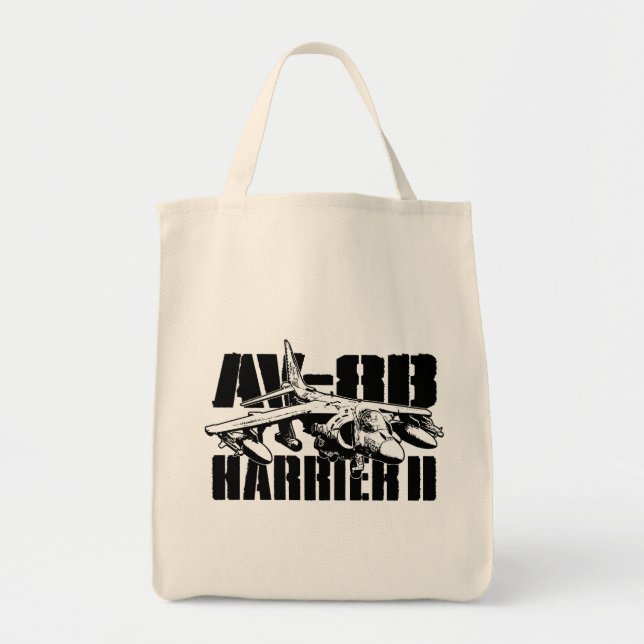 AV-8B Harrier II Livsmedel Tote Tygkasse (Framsidan)