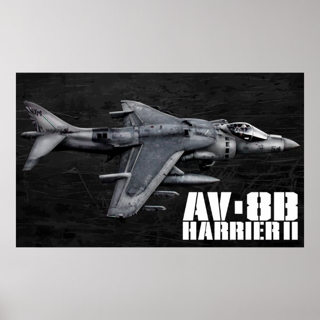 AV-8B Harrier II Poster (Framsidan)