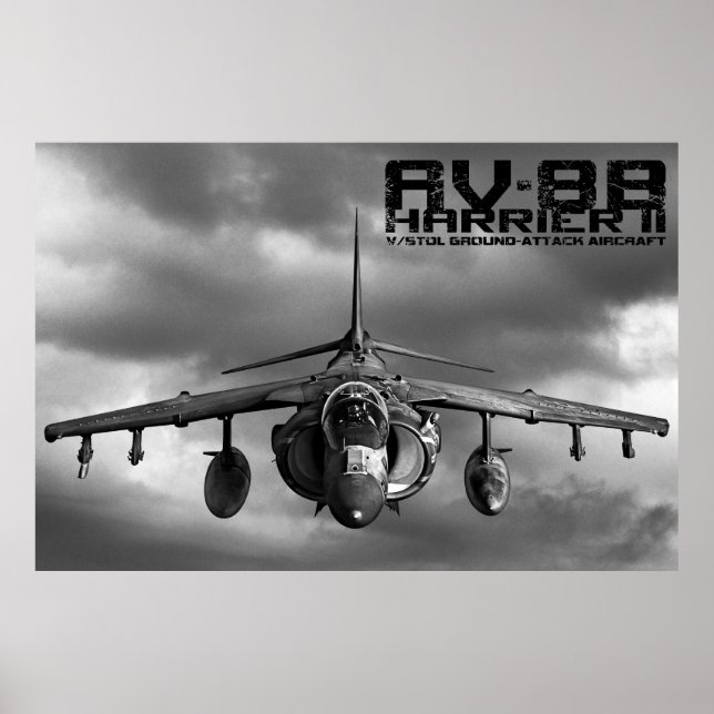 AV-8B Harrier II Poster (Framsidan)