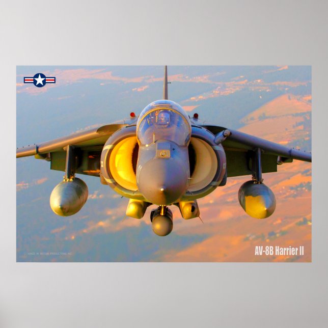 AV-8B HARRIER II POSTER (Framsidan)