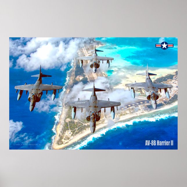 AV-8B HARRIER II POSTER (Framsidan)