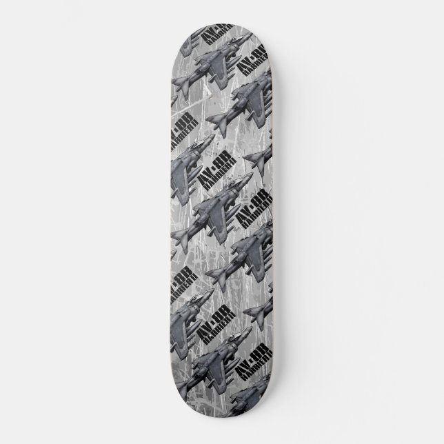 AV-8B Harrier II Skateboard Bräda 20 Cm (Framsida)