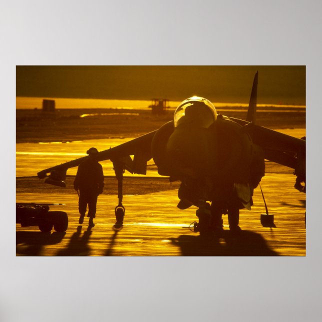 AV-8B Harrier Jet Poster (Framsidan)