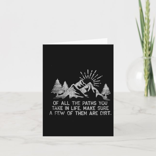 Av all Väg du tar i livets skog och hyr en Kort (Framsida)