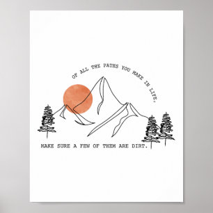 Av Alla Vägar Du Tar I Livet Skogsvandring En Poster