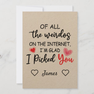 Av alla väskor på internet, valde jag dig inbjudningar