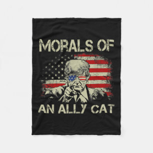 Av Ally Cat Funny Trump 2024 Fleecefilt