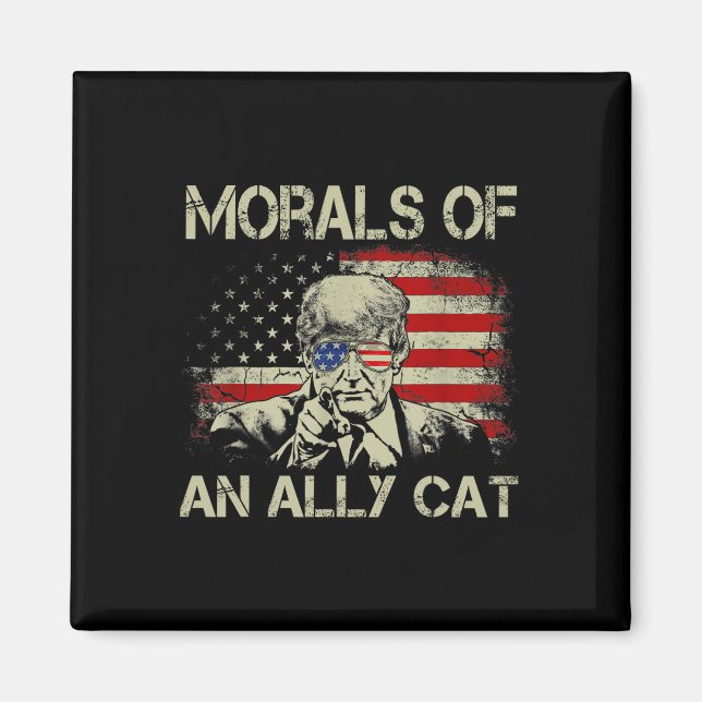 Av Ally Cat Funny Trump 2024 Magnet (Framsidan)