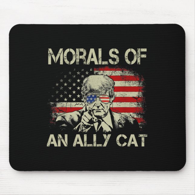Av Ally Cat Funny Trump 2024 Musmatta (Framsidan)