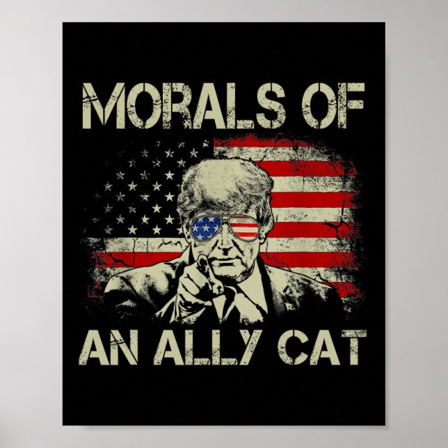 Av Ally Cat Funny Trump 2024 Poster (Framsidan)
