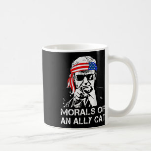 Av Ally Cat Funny Trump 2024 Trump Ordförande Kaffemugg