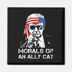 Av Ally Cat Funny Trump 2024 Trump Ordförande Magnet