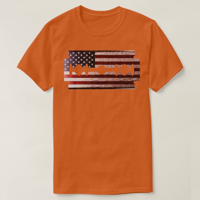 av American Razor T Shirt (Design framsida)