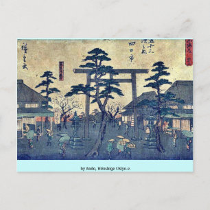 av Ando, Hiroshige Ukiyo-e. Vykort