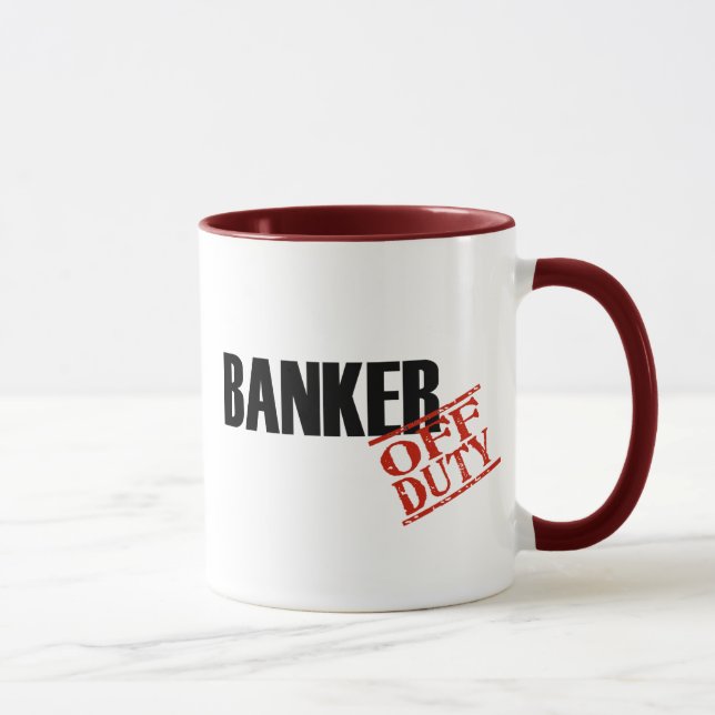 Av - arbetsuppgiftbankir mugg (Höger)