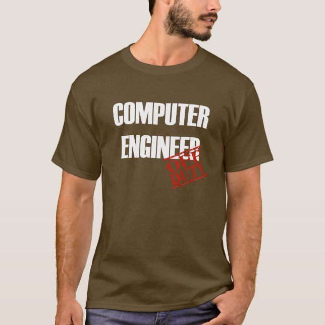 Av - arbetsuppgiftdatoringenjör tee shirt (Framsida)