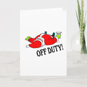 Av - arbetsuppgiften (drack) Santa, Helgkort