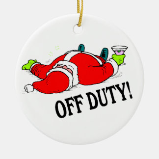 Av - arbetsuppgiften drack Santa Julgransprydnad Keramik