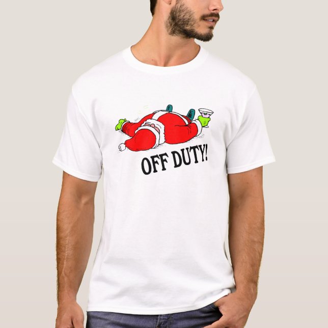 Av - arbetsuppgiften (drack) Santa, Tee Shirt (Framsida)