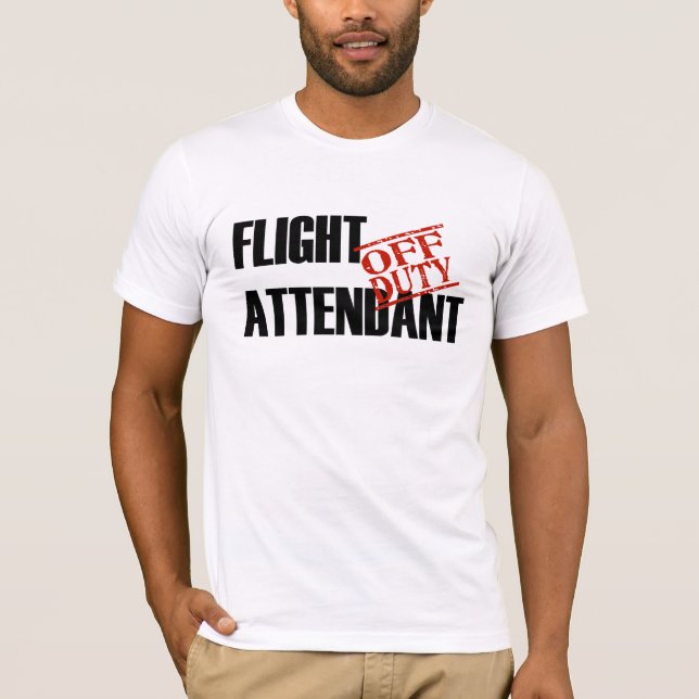 Av - arbetsuppgiftflygvärdinna tee shirt (Framsida)