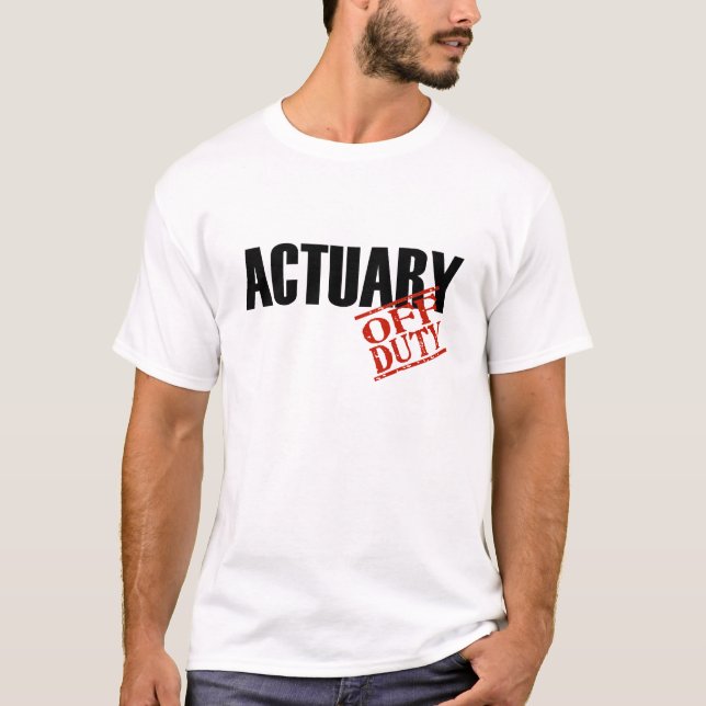 AV - arbetsuppgiftFÖRSÄKRINGSSTATISTIKER T Shirt (Framsida)