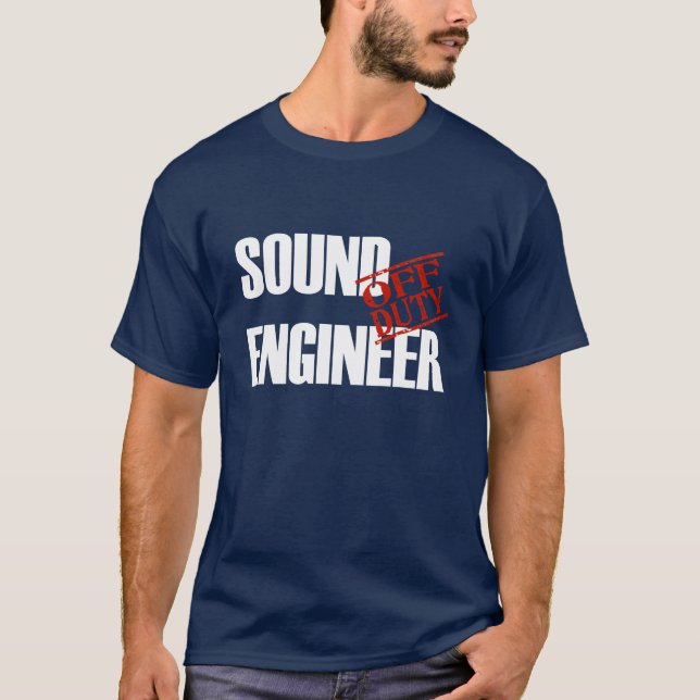 AV - arbetsuppgiftLJUDINGENJÖR T Shirt (Framsida)