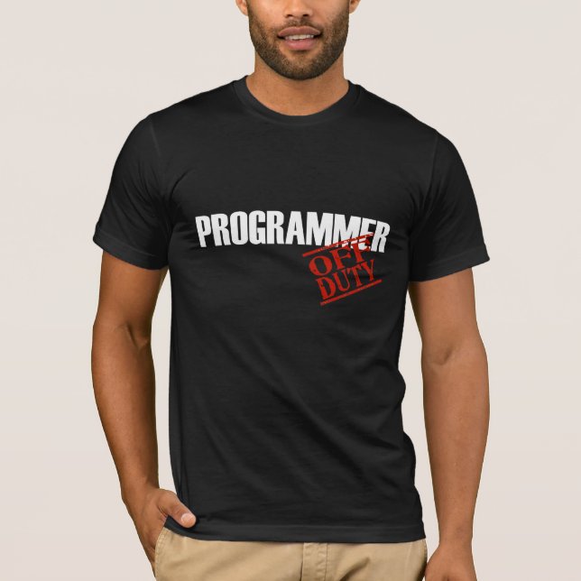 AV - arbetsuppgiftPROGRAMMERARE T-shirt (Framsida)